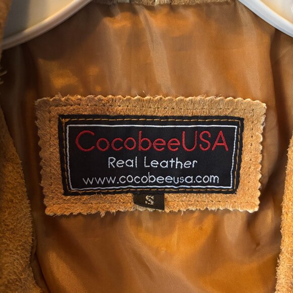 Men's Small Fringe Leather Jacket - Picture 3 of 3